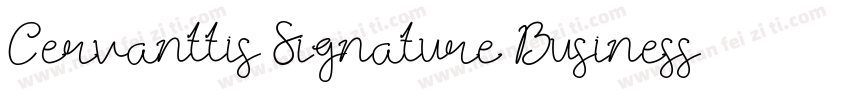Cervanttis Signature Business Font字体转换